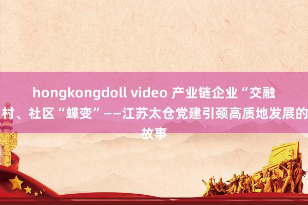 hongkongdoll video 产业链企业“交融” 乡村、社区“蝶变”——江苏太仓党建引颈高质地发展的故事