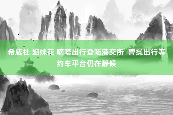 希威社 姐妹花 嘀嗒出行登陆港交所  曹操出行等约车平台仍在静候