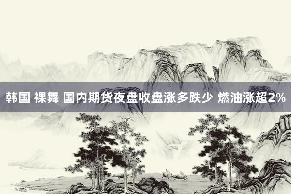 韩国 裸舞 国内期货夜盘收盘涨多跌少 燃油涨超2%