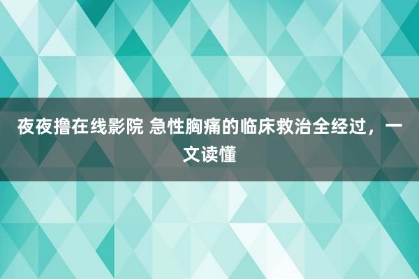 夜夜撸在线影院 急性胸痛的临床救治全经过，一文读懂